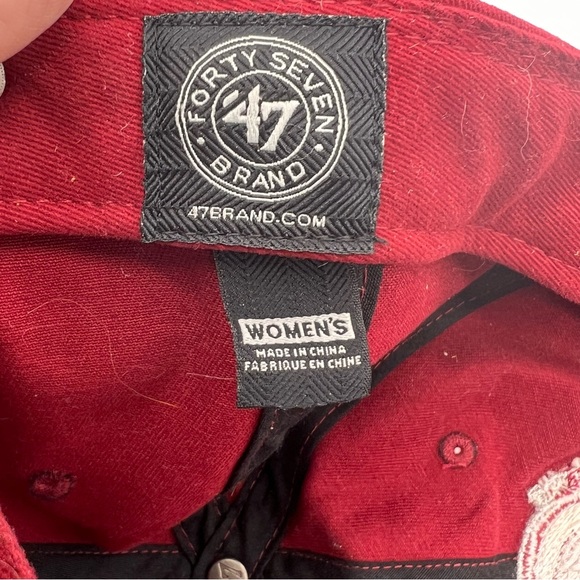 Washington Redskins Commanders Baseball Cap Womens Sequins Embroidered - Picture 5 of 8